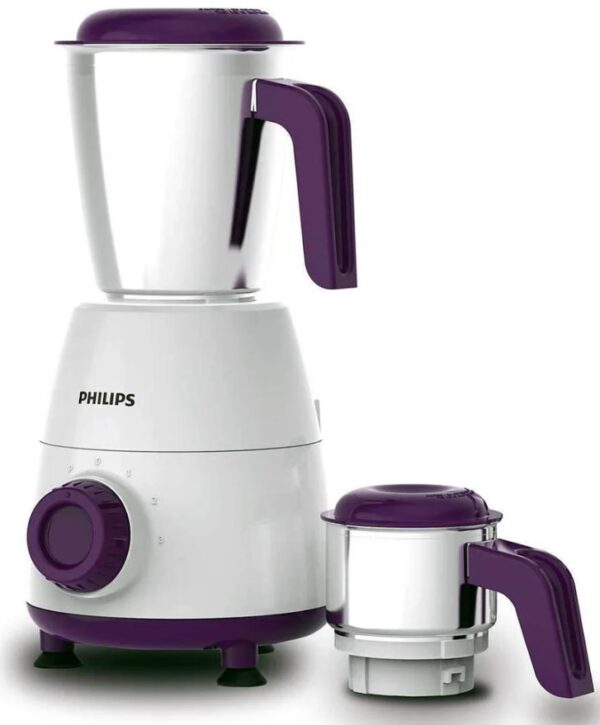 Philips HL7506/00 Mixer Grinder with 2 jars and 500W motor – White and Purple